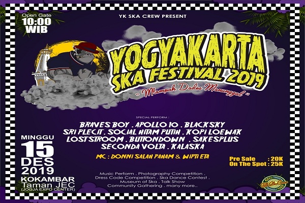 Yogyakarta Ska Festival 2019, Ajak Bersatu dengan Mlampah Dados Manunggal