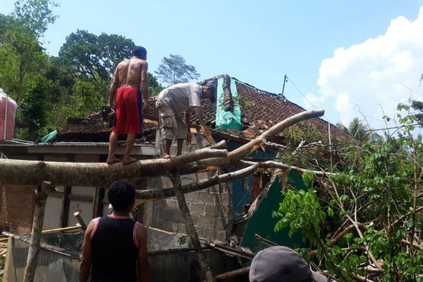 21 Rumah di Kulonprogo Rusak akibat Hujan Deras dalam Sepekan Terakhir