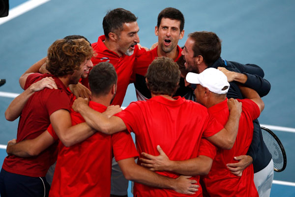 Gasak Rusia, Serbia ke Final Tenis ATP Cup