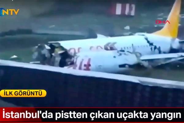 Tergelincir di Bandara Istanbul, Pesawat Pegasus Terbelah Tiga