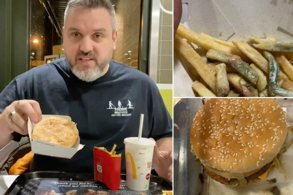 Pria Ini Rayakan Ultah dengan Menyantap Burger yang Sudah Dikubur Setahun
