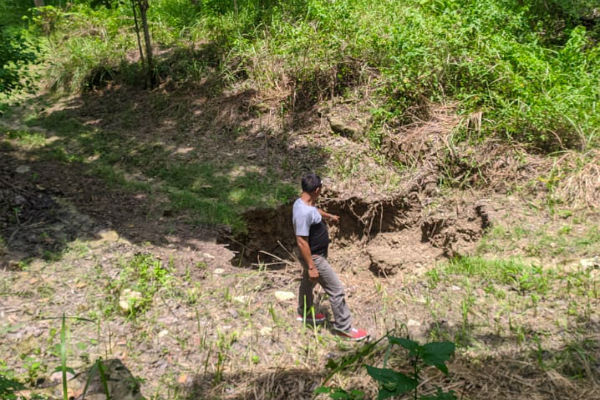Terowongan Irigasi Bendung Tawang Ambles, Puluhan Hektare Sawah Terancam