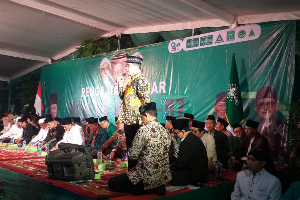 Ketua Pimpinan Daerah Muhammadiyah Kota Jogja Beri Sambutan di Harlah NU