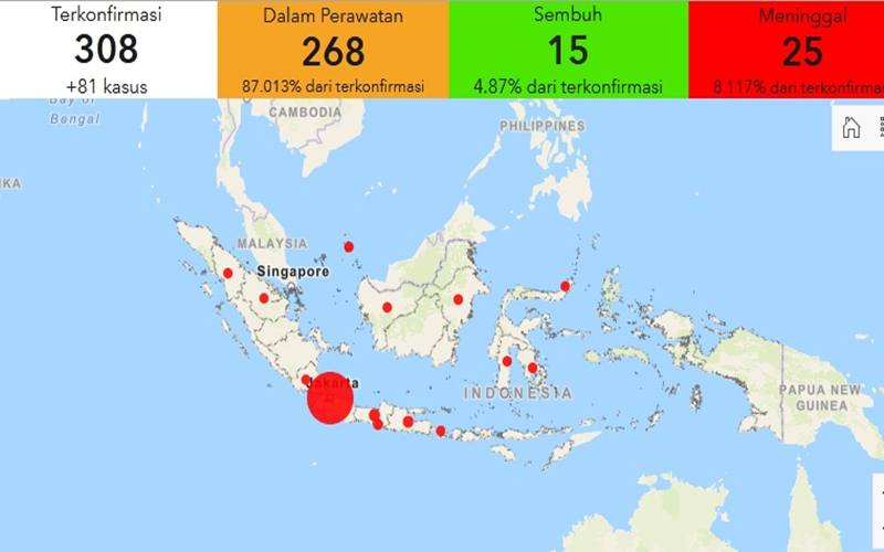 Ini 3 Daerah yang Jadi Episentrum Corona di Indonesia