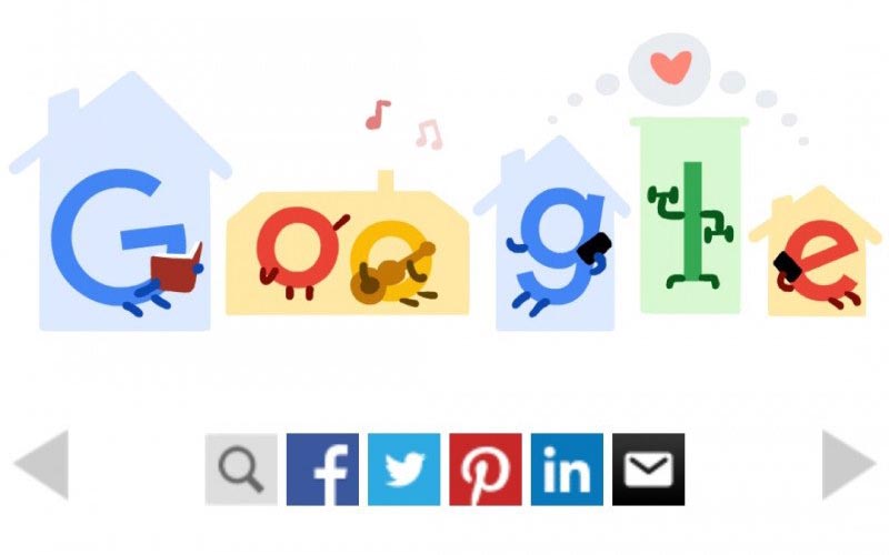 Google Doodle Hari Ini Tampilkan Beragam Aktivitas di Rumah