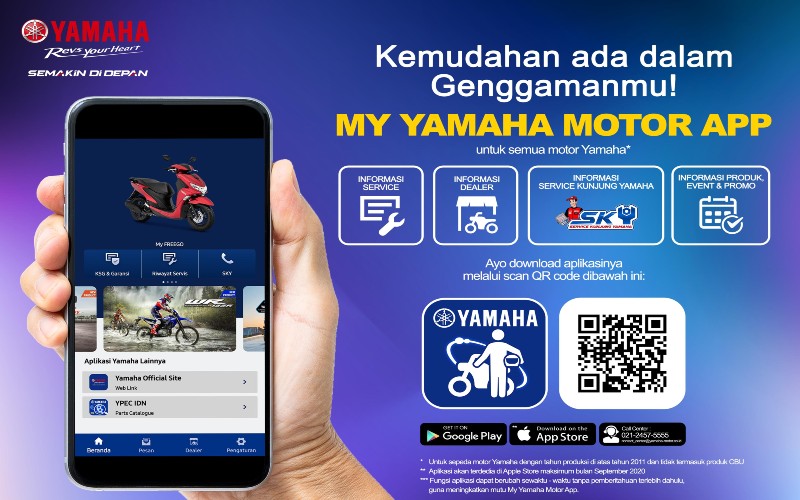 Semakin Manjakan Konsumen, Yamaha Indonesia Luncurkan My Yamaha Motor App