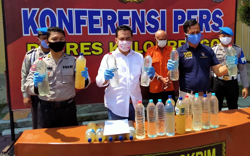 Jual Ratusan Botol Ciu, Pria 60 Tahun di Kulonprogo Diringkus Polisi