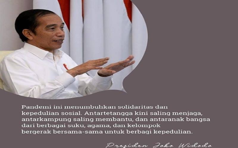 Presiden Jokowi Tanggapi Aksi Solidaritas Covid-19, Berharap Kegiatan Ini Ditingkatkan