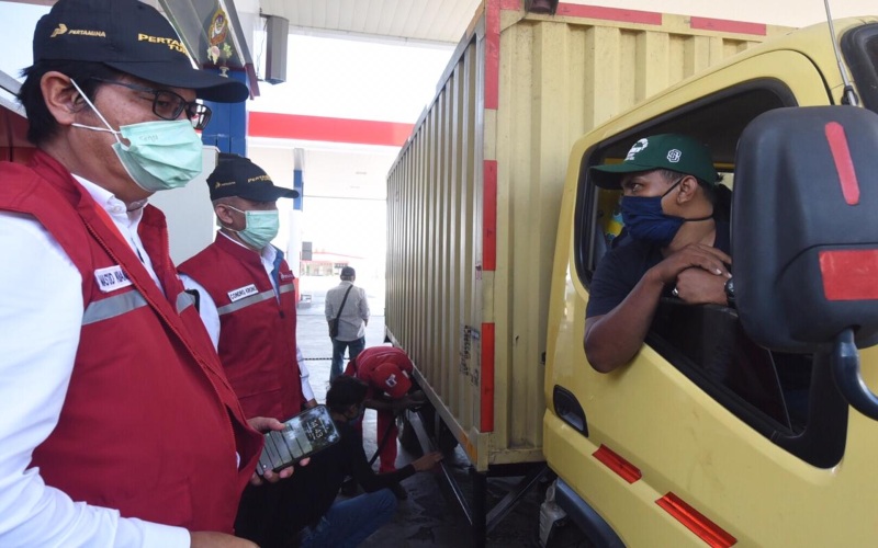 Pertamina Tetap Amankan BBM di Tol Trans Jawa meski Ada Larangan Mudik