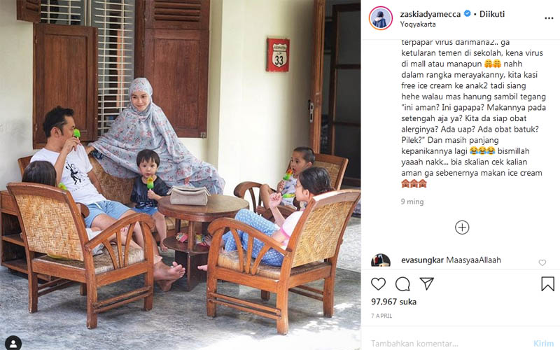 Potret Rumah Zaskia Adya Mecca di Jogja, Ada Pendopo dan Halaman untuk Bermain 4 Anaknya
