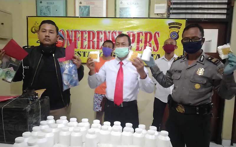 Polisi Ciduk Pria Mantrijeron Jogja yang Bawa Puluhan Ribu Pil Yarindo