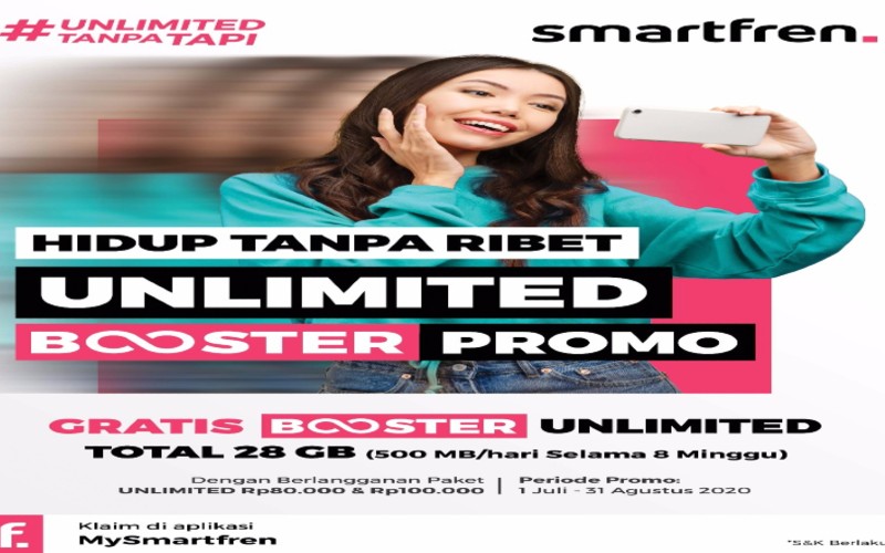 Smartfren Luncurkan Booster Unlimited dengan Harga Mulai Rp2.000