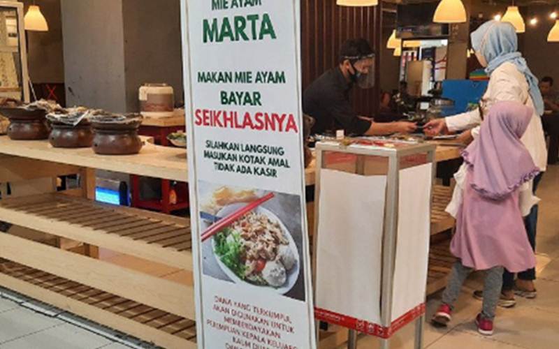 Mie Ayam Marta, Pembeli Boleh Bayar Seikhlasnya