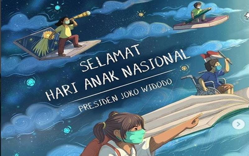 Ucapkan Selamat Hari Anak Nasional, Jokowi: Mereka Harus Mendapat Perlindungan