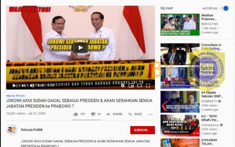 CEK FAKTA: Benarkah Presiden Jokowi Gagal Pimpin Indonesia dan Serahkan Jabatan ke Prabowo?