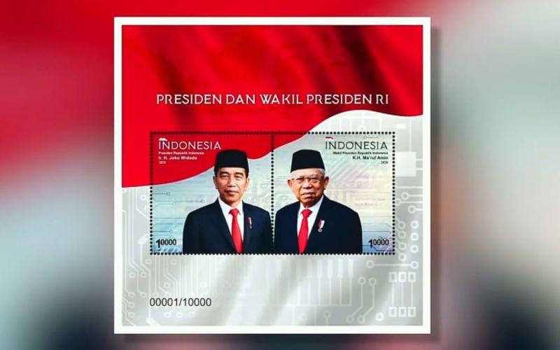 Prangko Gambar Jokowi dan Ma'ruf Amin Diluncurkan