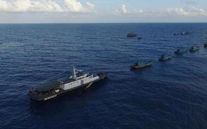 KKP Tangkap 2 Kapal Nelayan Vietnam di Laut Natuna Utara