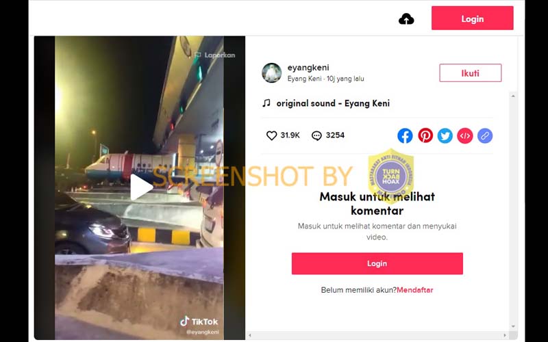 CEK FAKTA: Benarkah Ada Pesawat Jatuh di Tol Banyumanik Semarang?