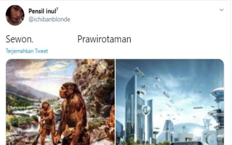 Bandingkan Prawirotaman Sewon Warganet Ibaratkan Zaman Purba Dengan Era Modern Harianjogja Com