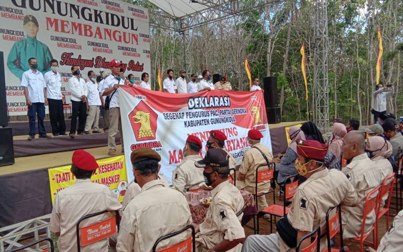 Merasa Dibohongi, 13 PAC Gerindra Gunungkidul Membelot Dukung Sunaryanto-Heri Susanto