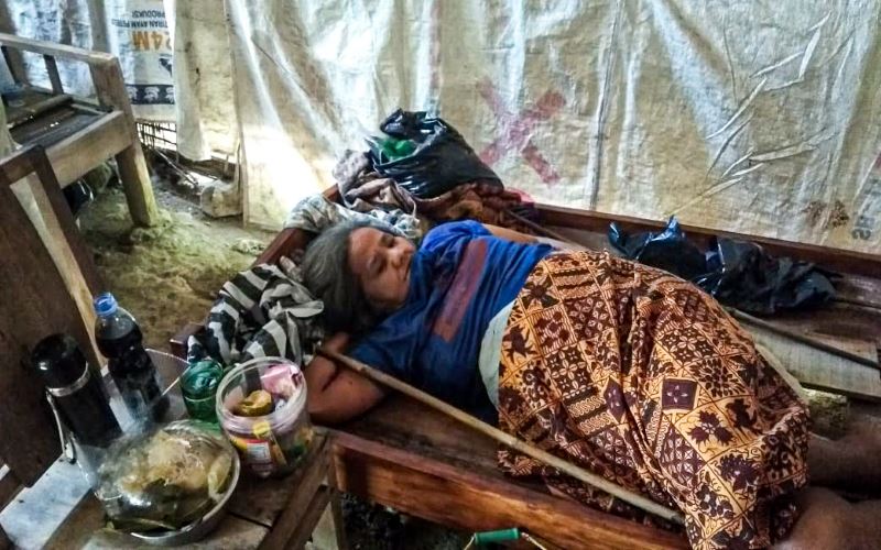 Lumpuh, Lansia di Kulonprogo Hidup Sebatang Kara di Rumah Tak Layak Huni
