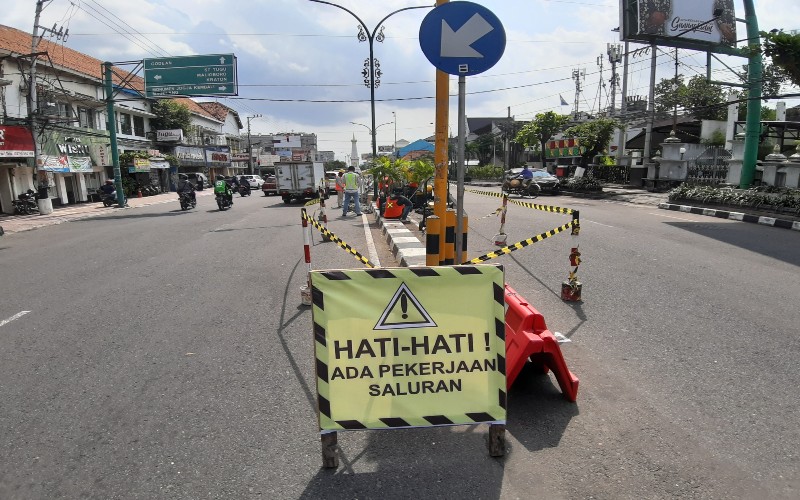 Proyek Pedestrian Jalan Jenderal Sudirman Jogja Dikebut