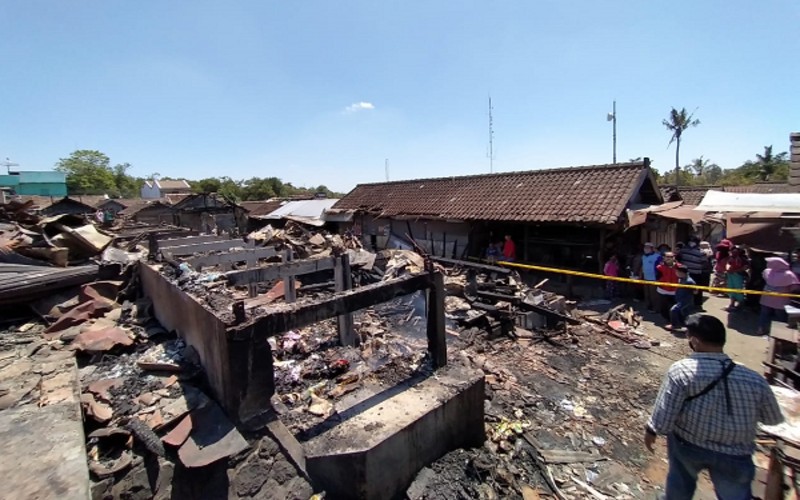 41 Kios dan 552 Los Hangus dalam Kebakaran Pasar Cepogo Boyolali