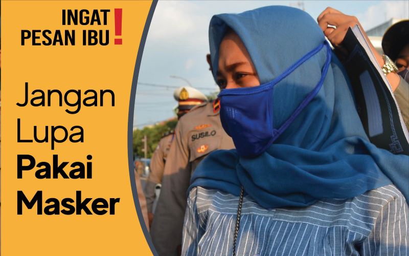 Kampanye Ayo Pakai Masker, Polres Magelang Tempel Stiker di Angkutan Umum