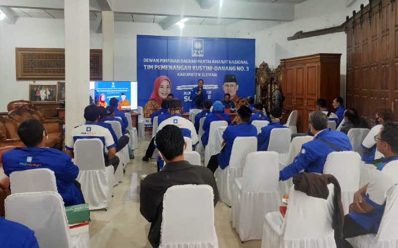 Susun Strategi pemenangan KSP-Danang, DPD PAN Sleman Gelar Rapat Koordinasi