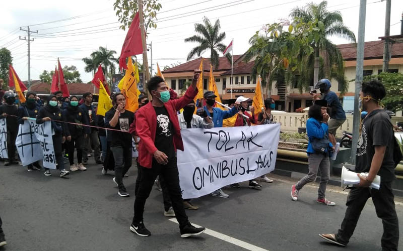 Demo Mahasiswa di Bantul juga Soroti Ekonomi Kerakyatan