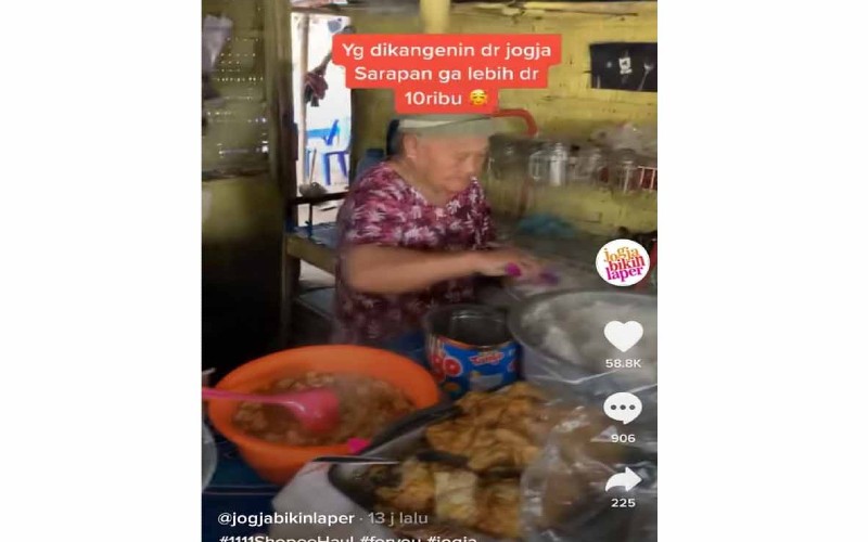 Viral Warung Makan di Jogja Harga Tak Sampai Rp10.000, Netizen: Jogja Lagi..