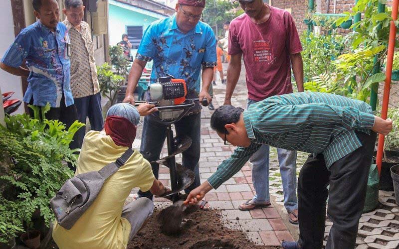 Pemkot Jogja Bersihkan Sumur Peresapan Air Hujan untuk Antitipasi Genangan