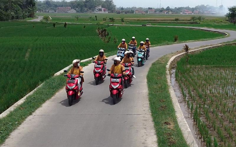Kunjungi Pesona 9 Kota Indonesia, Skutik 125cc Yamaha Tempuh 1.250 km