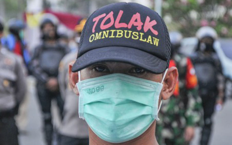 Gelombang Demonstrasi Menolak Omnibus Law di Jogja Belum Surut