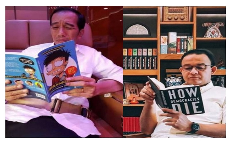 Beda Gaya Anies vs Jokowi Baca Buku, Ini Kata Rocky Gerung 