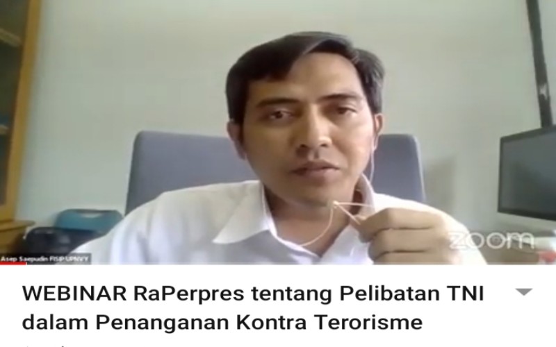 UPN Veteran Jogja Gelar Webinar Rancangan Perpres Pelibatan TNI dalam Penanganan Terorisme