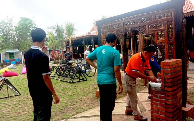 Ratusan Tempat Cuci Tangan Dipasang di Area Objek Wisata Gunungkidul