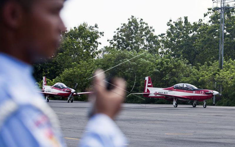 Pesawat Latih TNI Jatuh di Kawasan Lanud Adisutjipto Jogja