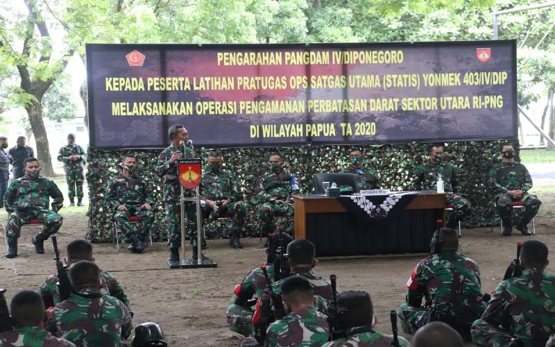 450 Personel Satgas Ops Statis Yonmek 403 Disiapkan ke Papua