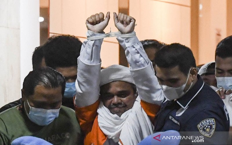 Rizieq Shihab Resmi Ditahan di Polda Metro Jaya