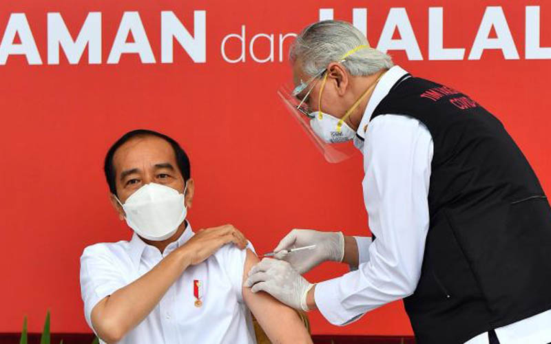 Rabu, Presiden Jokowi akan Disuntik Vaksin Sinovac Kedua di Istana