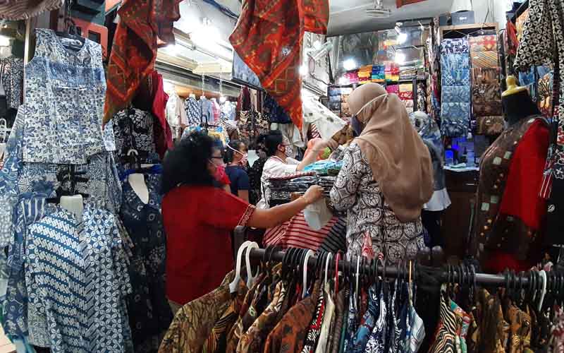 Pengunjung Pasar Beringharjo Jogja Kini Anjlok Drastis