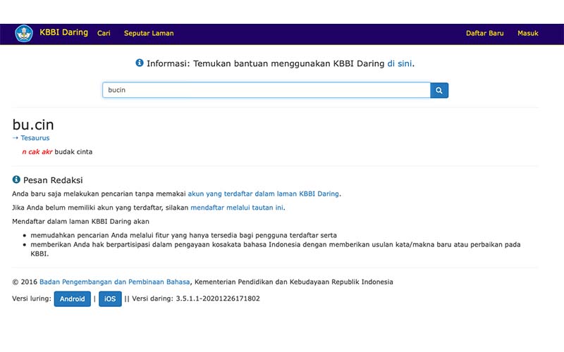 Kata Bucin hingga Cangcimen Kini Resmi Jadi Bahasa Indonesia