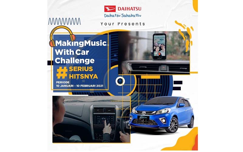 Yuk Ikutan! Music With Car Challenge, Tantangan Unik dan Seru dari Daihatsu