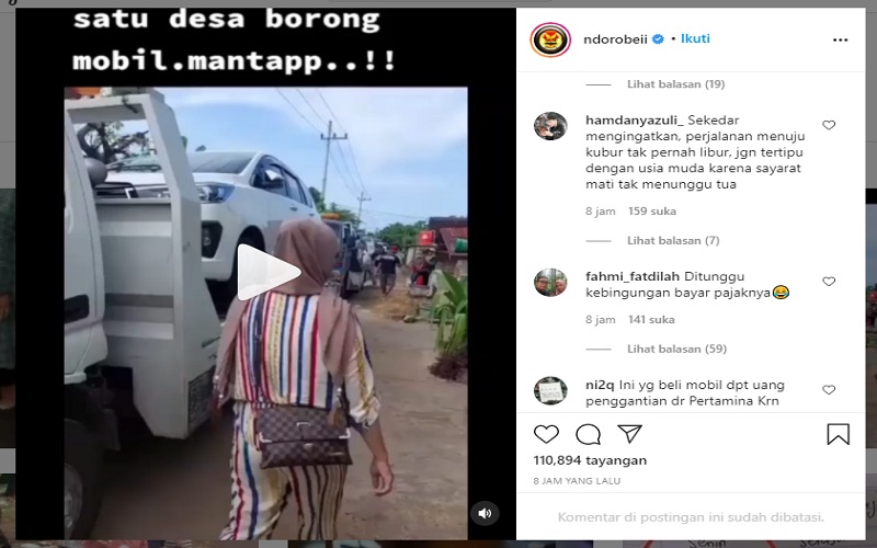 Heboh Video Warga Satu Desa di Tuban Borong Ratusan Mobil