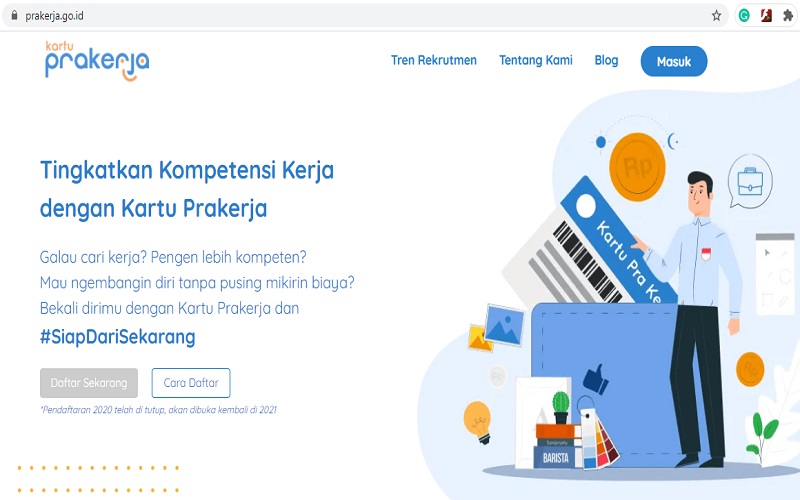 CEK FAKTA: Bernarkah kartu-prakerja.com adalah Link Registrasi Program Kartu Prakerja?