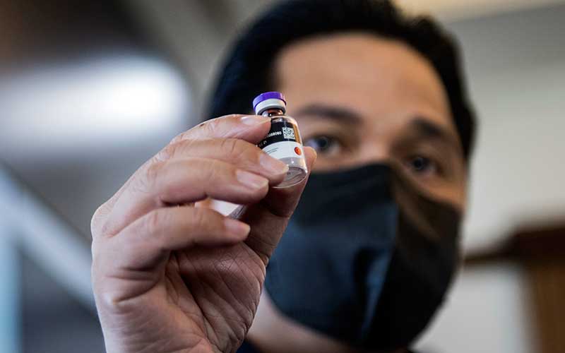 Erick Thohir Sebut Vaksin Merah Putih Bisa Disuntikkan Kuartal Pertama 2022