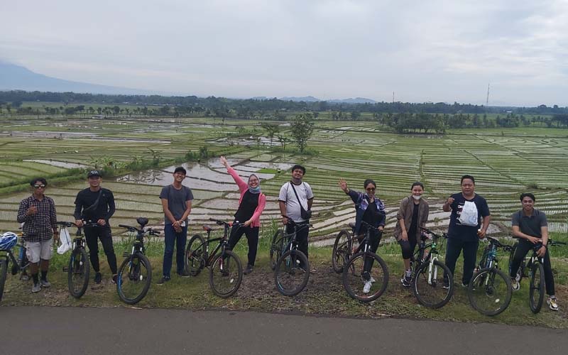 HUT ke-5, Himpunan Humas Hotel Jogja Bersepeda Bersama di Kulonprogo