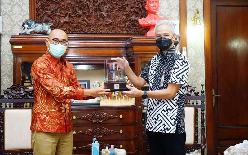 Mengemban Tugas Baru, General Manager PLN Pamitan ke Gubernur Jawa Tengah