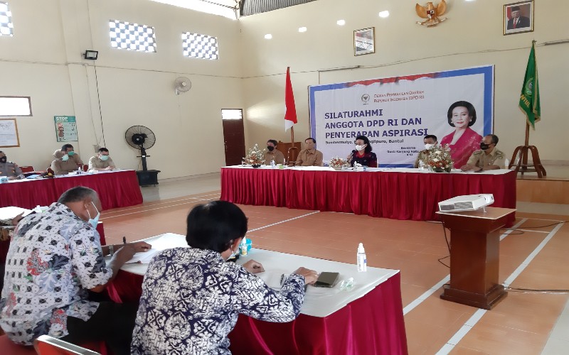  Datang ke Bantul, GKR Hemas Soroti Implementasi UU Desa